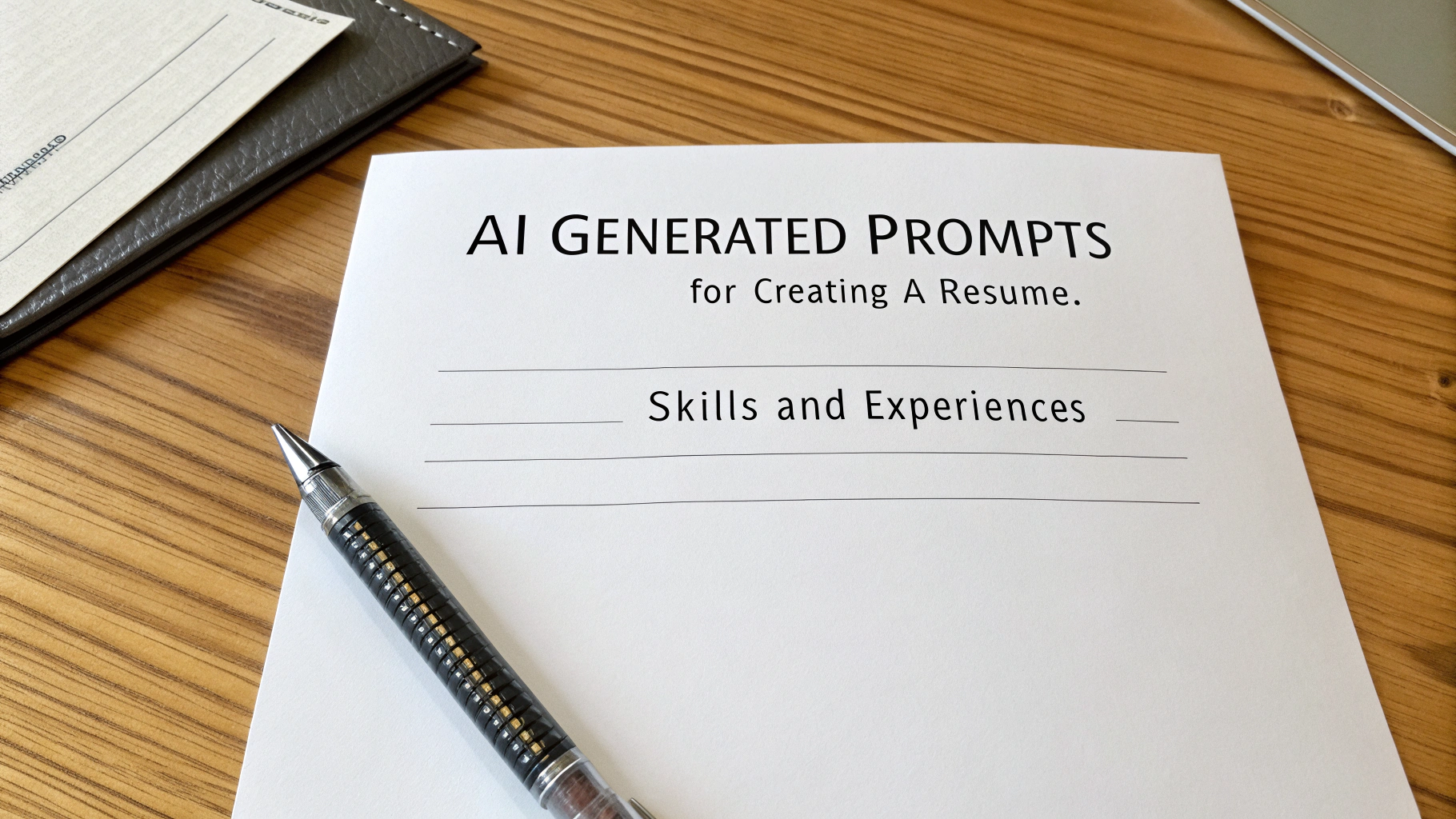 Generating Resume with ai prompts
